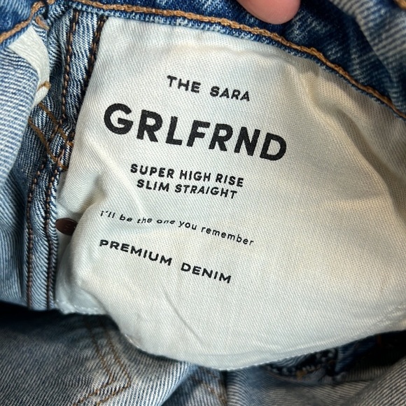 GRLFRND SARA HIGH RISE STRAIGHT JEAN ASTORIA 25 - Picture 7 of 9